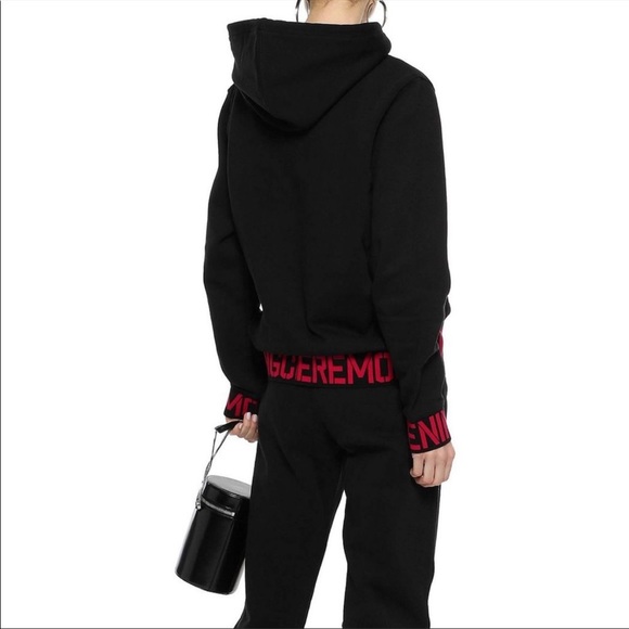 Opening Ceremony Monogramed Trim Black Hoodie - Picture 10 of 16